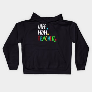 Wife Mom Autism Teacher Design For Special Education Kids Hoodie